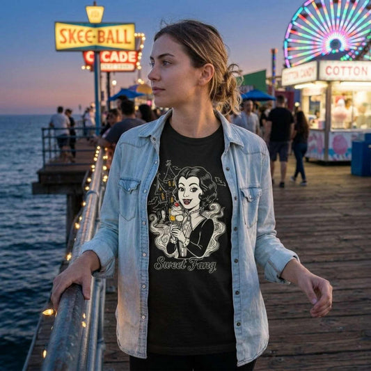Sweet Fang Vampire Girl Graphic T-Shirt