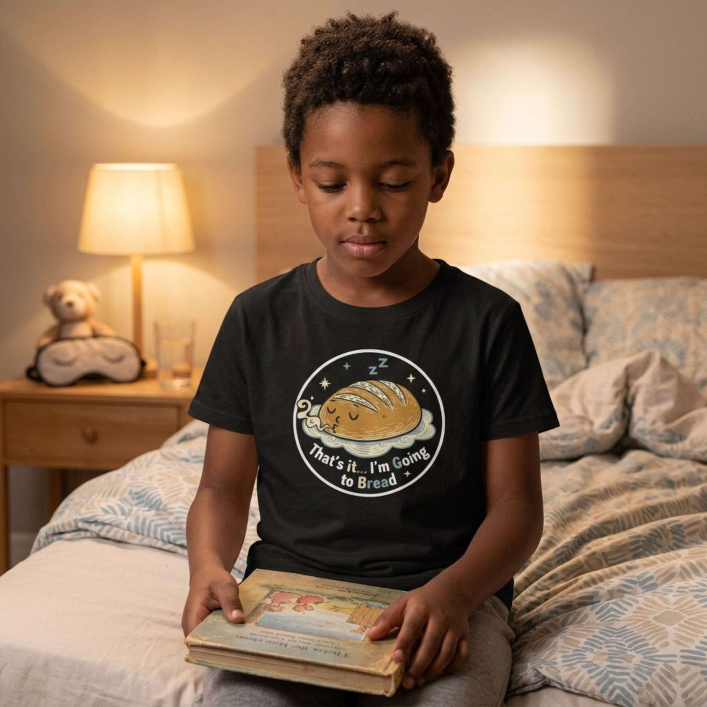 'That's It... I'm Going to Bread' Youth Tee - Kids Sleeping Loaf T‑Shirt