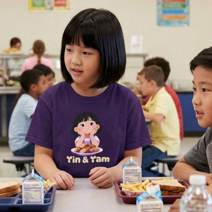 "Yin & Yam" Youth Tee — Cute Girl Sweet Potato Graphic Kids T‑Shirt