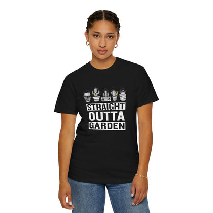 "Straight Outta Garden" T-Shirt — Old School Hip Hop Plant Lover Tee