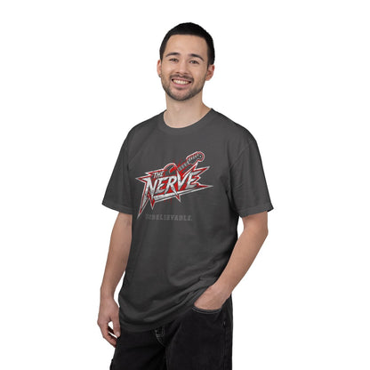 "The Nerve: Unbelievable" Graphic T-Shirt — Funny Classic Rock Logo Tee
